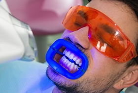 Man receiving Zoom teeth whitening