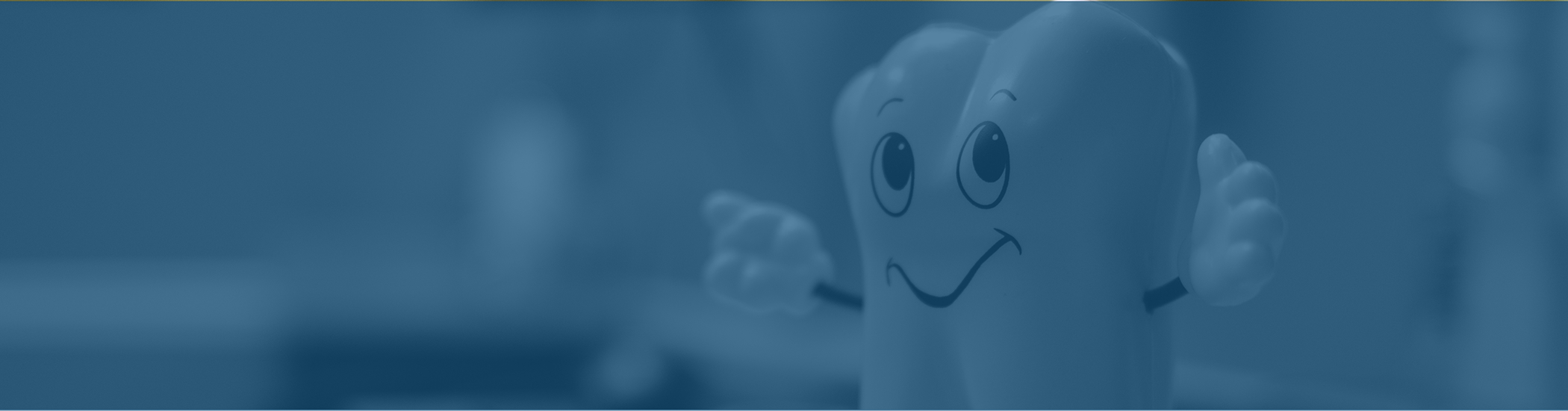 Figure of a smiling tooth