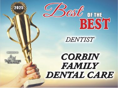 2025 Best of the Best Dentist Corbin Family Dental Care