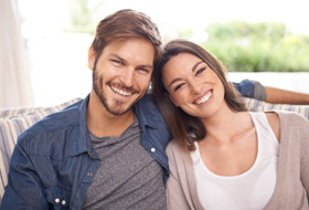 A happy couple.