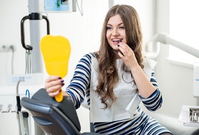 woman with attractive smile