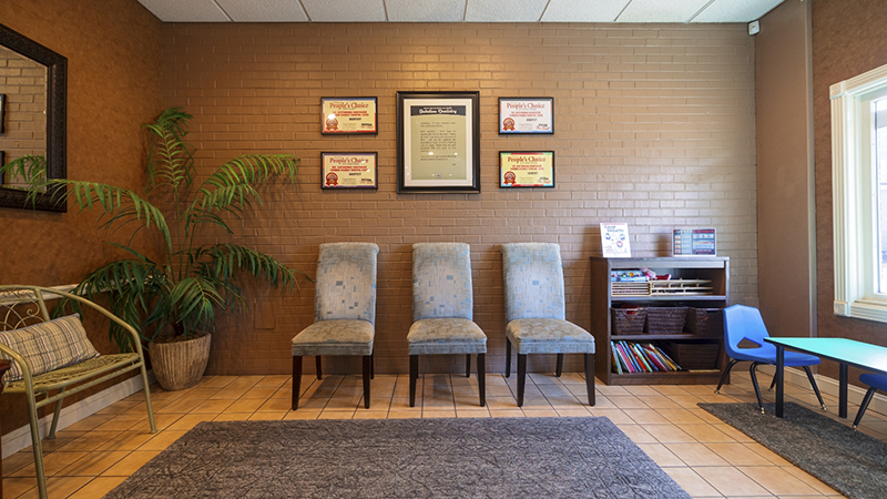 Welcoming reception area