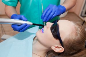 woman wearing glasses sedation dentistry