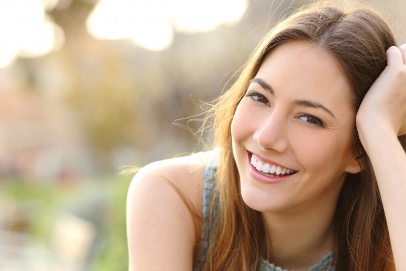 young woman smiling