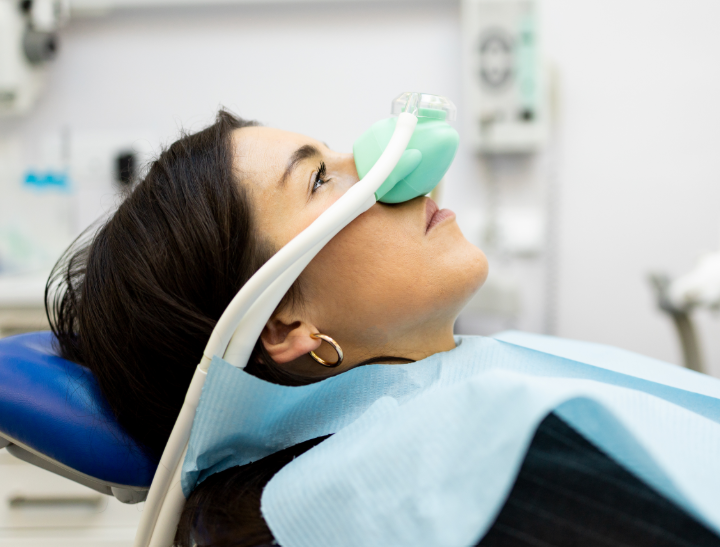 Patient undergoing dental sedation